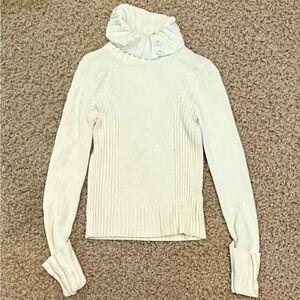 DKNY Cream Cowl Neck Sweater